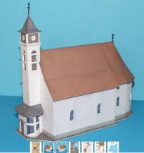 Papírový model - Farní kostel Sv. Jana Křtitele