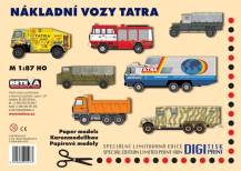 Papírový model - Nákladní vozy TATRA - 7 modelů