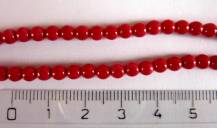 Perly červené 50 ks odstín n48993