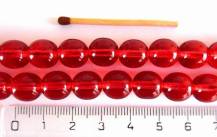 Perly (kuličky) a ohňovky červené 50 ks odstín p67958