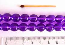 Perly (kuličky) a ohňovky fialové 50 ks odstín p67294