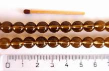 Perly (kuličky) a ohňovky hnědé 50 ks odstín p67182