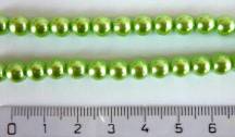 Perly a ohňovky metalické zelené 50 ks odstín m12548