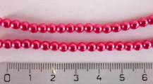 Perly a ohňovky metalické tm. růžové 50 ks odstín m12955