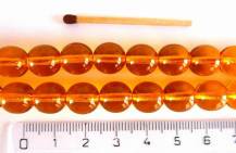 Perly (kuličky) a ohňovky oranžové 50 ks odstín p67844