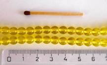 Perly (kuličky) a ohňovky žluté 50 ks odstín p67819