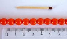 Perly oranžové 50 ks odstín n48975