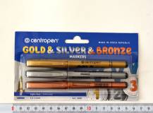 Permanentní popisovače Centropen sada 3 ks