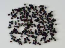 Plastové korálky černé - Abeceda 300 ks