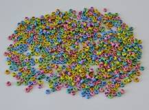 Plastové korálky pastelové - Abeceda 750 ks
