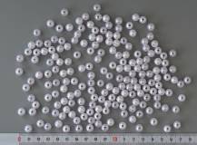 Plastové korálky PERLIČKY BÍLÉ Ø 8 mm