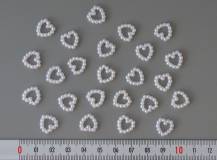Plastové perličkové srdíčko Ø 11 mm