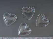 Plastové srdce dvoudílné prům. 8 cm