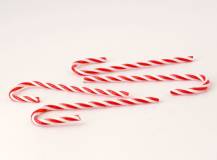 Plastové vánoční hůlky 13 cm