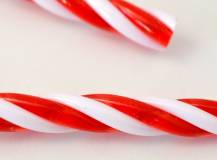 Plastové vánoční hůlky 13 cm