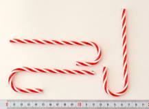 Plastové vánoční hůlky 13 cm