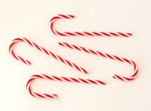 Plastové vánoční hůlky 13 cm