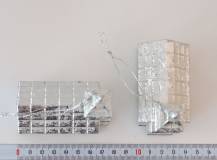Plastový kostelík 7,5 cm - STŘÍBRNÝ