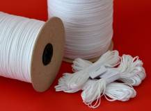 Plochý knot NYLON průměr 2 mm do gelových svíček