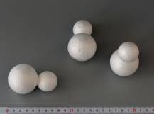 Polystyrenový SNĚHULÁČEK 4,5 x 7,5 cm