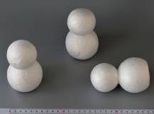 Polystyrenový SNĚHULÁK 6,7 x 11,5 cm