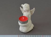 Porcelánový andílek na svíčku