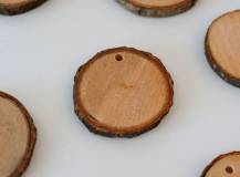 Přírodní dřevěné kolečko ke zdobení