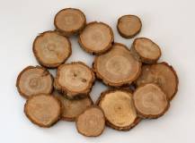 Přírodní dřevěný plátek prům. 3 - 5 cm