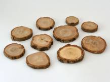 Přírodní dřevěný plátek prům. 3 - 5 cm