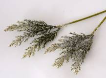 Přízdoba - větvička Zasněžená thuja