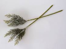 Přízdoba - větvička Zasněžená thuja