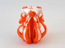 Řezaná svíčka 10 cm - Oranžová
