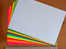 Samolepící barevné papíry - souprava