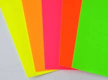 Samolepící papírová fólie A4 - FLUORESCENTNÍ