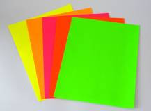 Samolepící papírová fólie A4 - FLUORESCENTNÍ