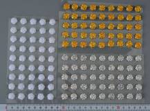 Samolepící RŮŽIČKY Ø 10 mm - bal. 45 ks