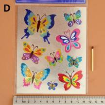 Dekorační samolepka - květiny a motýlci
