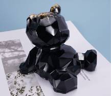 Silikonová forma - Diamantový medvěd 90 x 92 x 80 mm