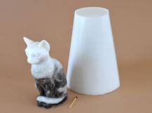 Forma silikonová - Kočka 2 prům. 60 x 65 x 135 mm