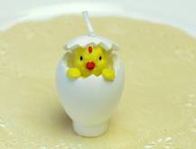 Silikonová forma- Kuřátko ve vajíčku prům. 30 x 47 mm