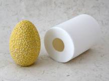Silikonová forma - Květinové vejce velké prům. 80 x 115 mm
