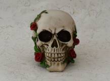 Silikonová forma - Lebka s růžemi 110 x 135 x 115 mm             