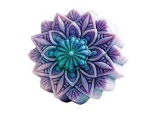 Silikonová forma - mýdlo Květ ornament prům. 75 x 30 mm 
