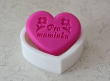 Silikonová forma - mýdlo PRO MAMINKU © 80 x 68 x 15 mm