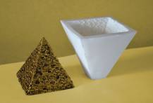 Silikonová forma - Pyramida malá 75 x 75 x 75 mm