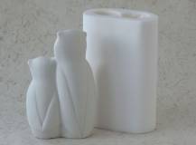 Silikonová forma - Soví pár 108 x 45 x 170 mm
