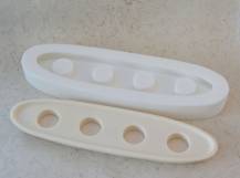 Silikonová forma - svícen Loďka velká na 4 čaj. svíčky