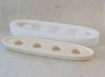 Silikonová forma - svícen Loďka velká na 4 čaj. svíčky