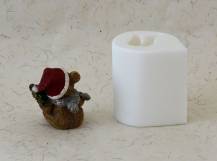 Silikonová forma - Vánoční medvídek mini 1 - 60 x 45 x 65 mm