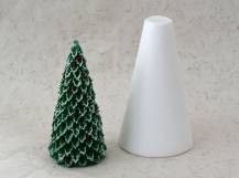 Silikonová forma - Vánoční stromek V prům. 85 x výška 175  mm